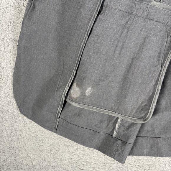 J Jill Linen Blend Blazer Women’s Size M Petite Gray Unlined Stretch Lagenlook - Picture 12 of 16